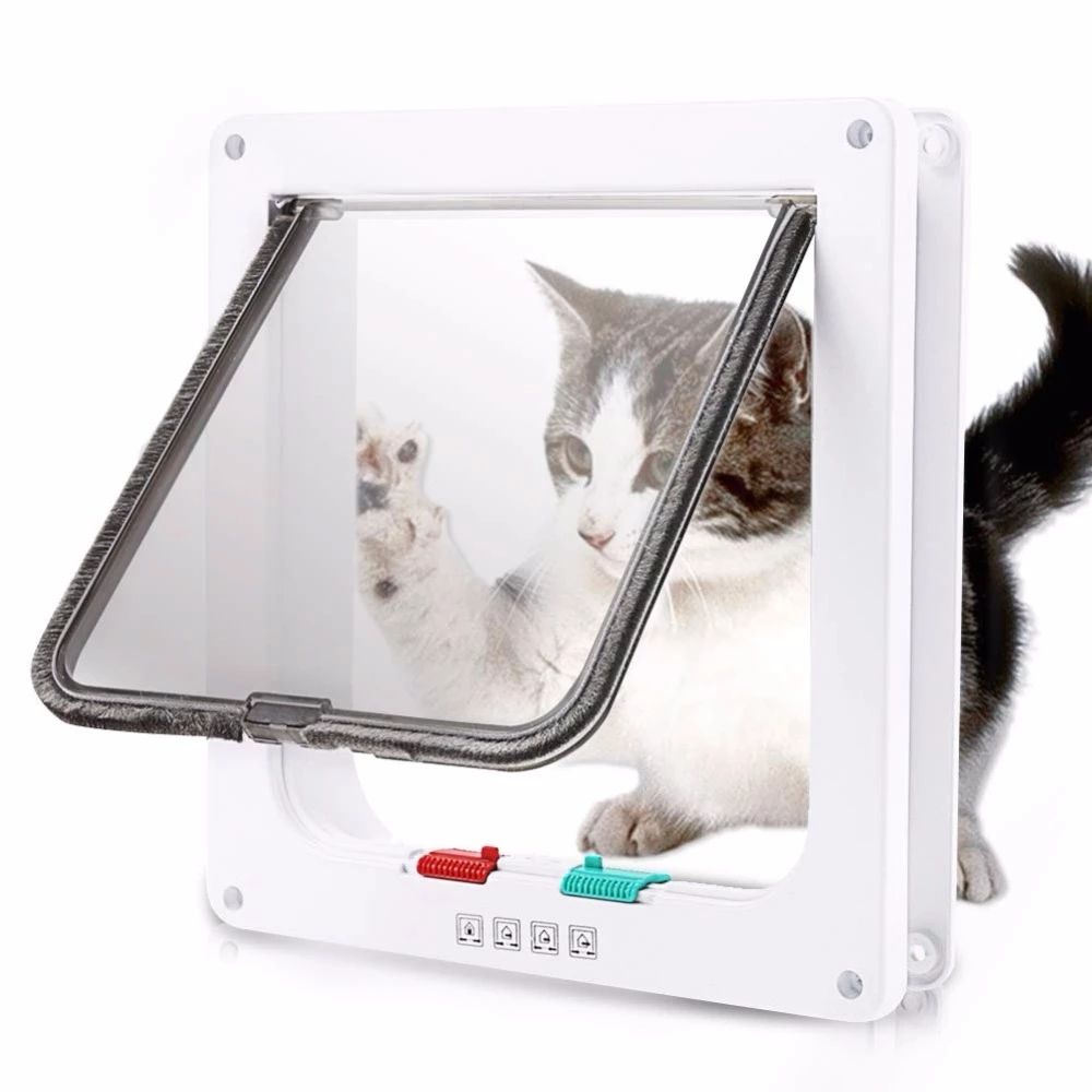 4-vägs låsbar katt och hundlucka
